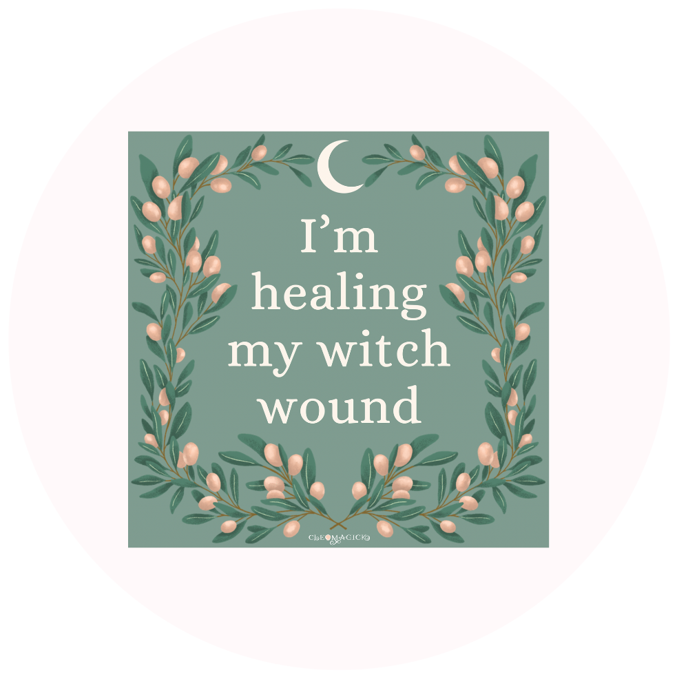 WITCH WOUND ART PRINT, 15 x 15cm Square