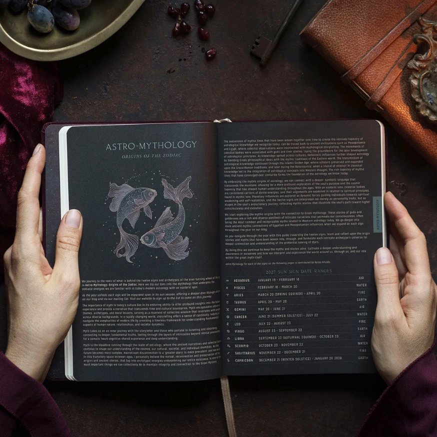 MAGIC OF I. 2027 ASTROLOGICAL PLANNER, POMEGRANATE VELVET