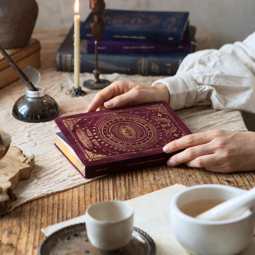 MAGIC OF I. 2027 ASTROLOGICAL PLANNER, POMEGRANATE VELVET