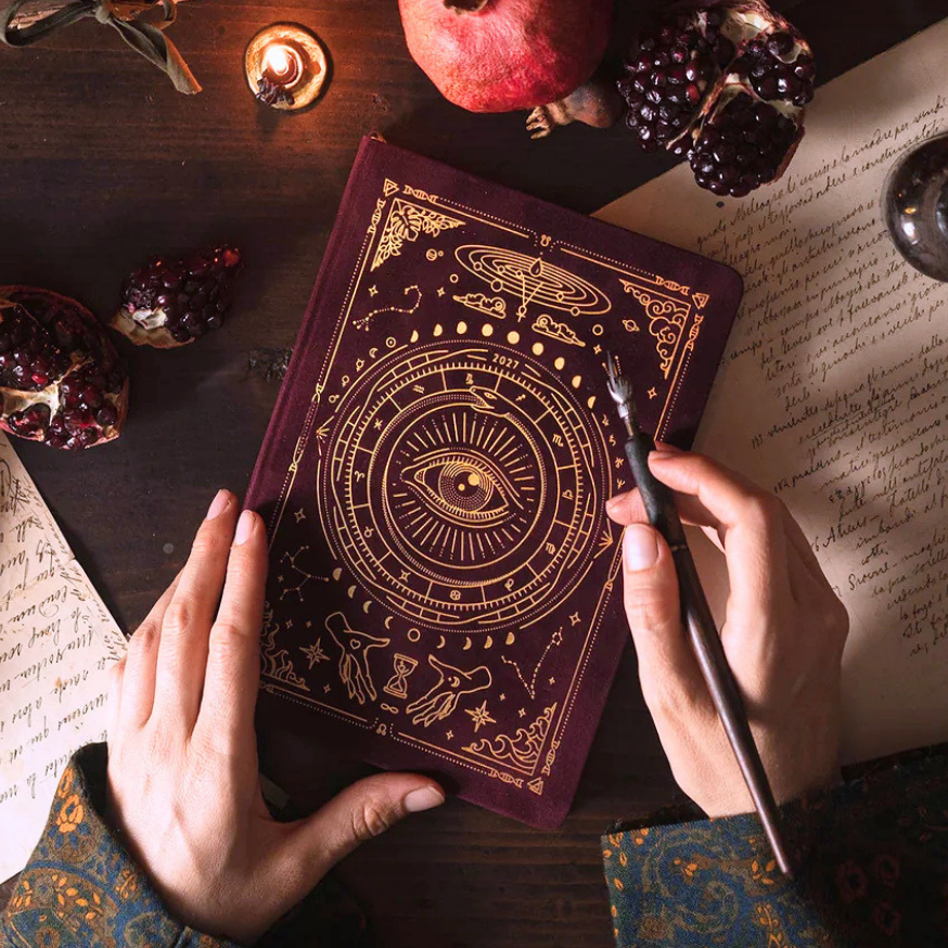 MAGIC OF I. 2027 ASTROLOGICAL PLANNER, POMEGRANATE VELVET