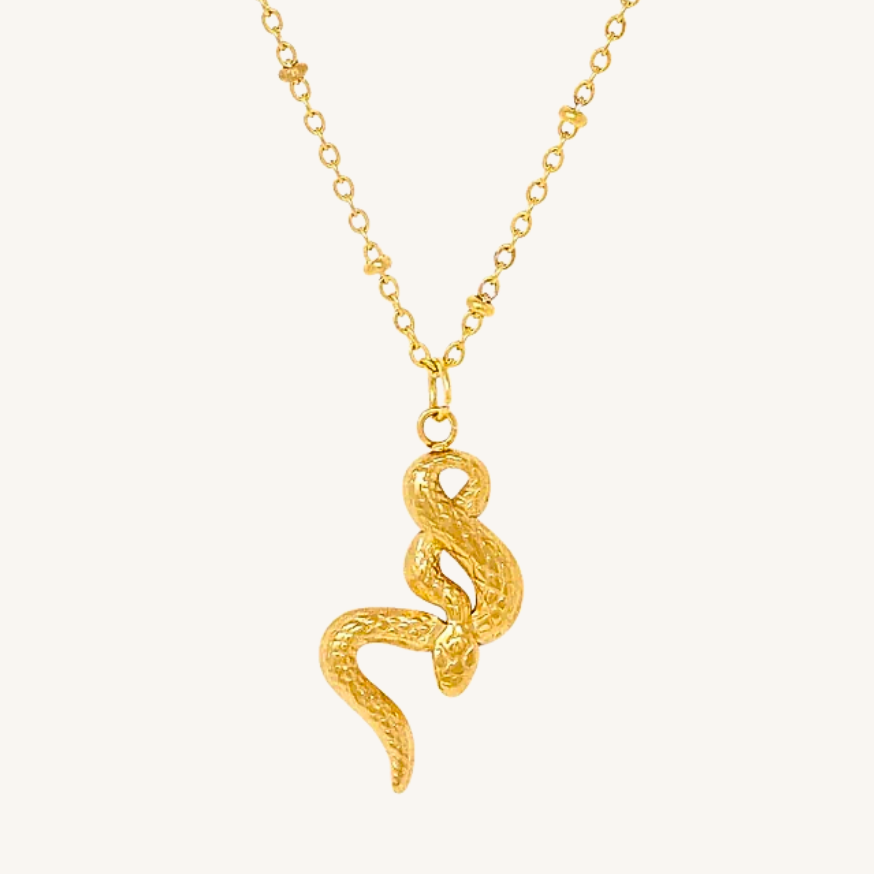 THE SERPENT PENDANT NECKLACE, GOLD